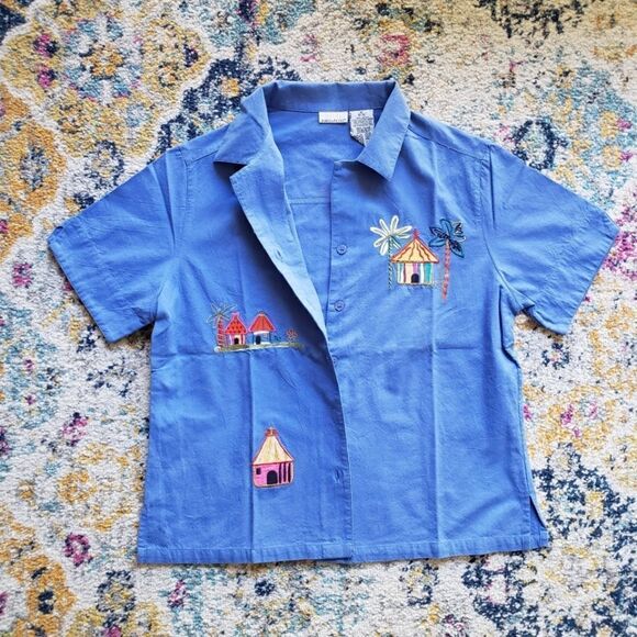 VINTAGE button up blouse - Picture 1 of 10